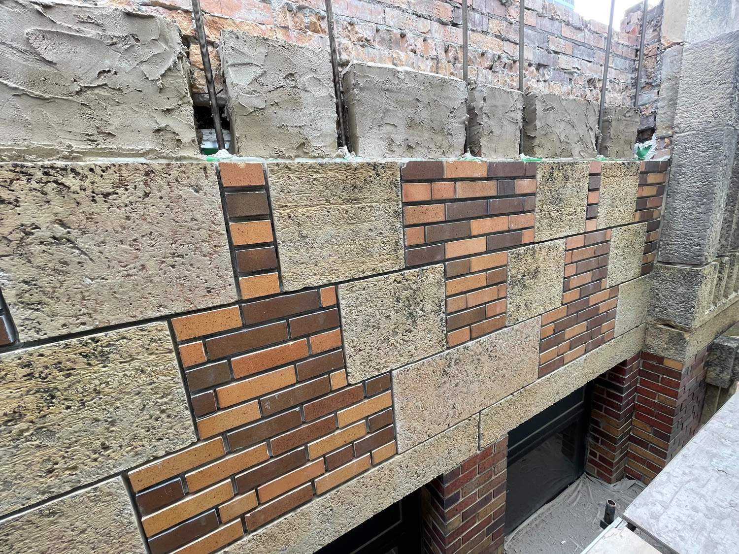 Gas Light Bldg masonry restoration